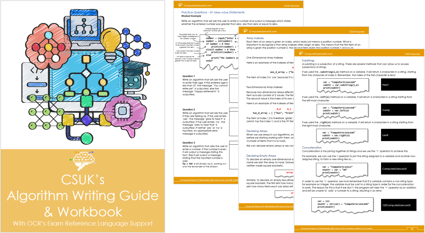 Algorithm Writing CSUK Teacher