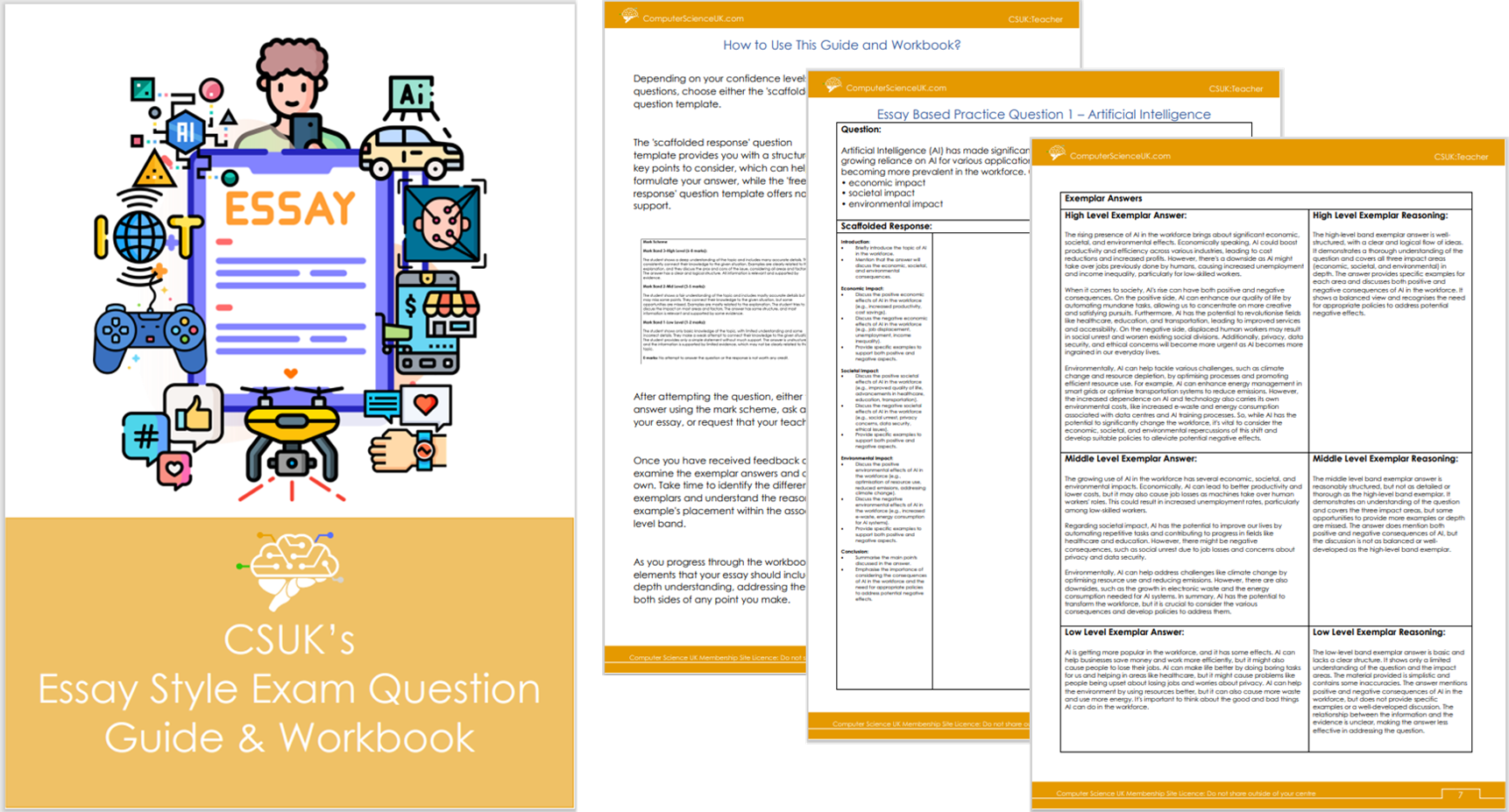 Essay Style Computer Science Exam Questions CSUK Teacher